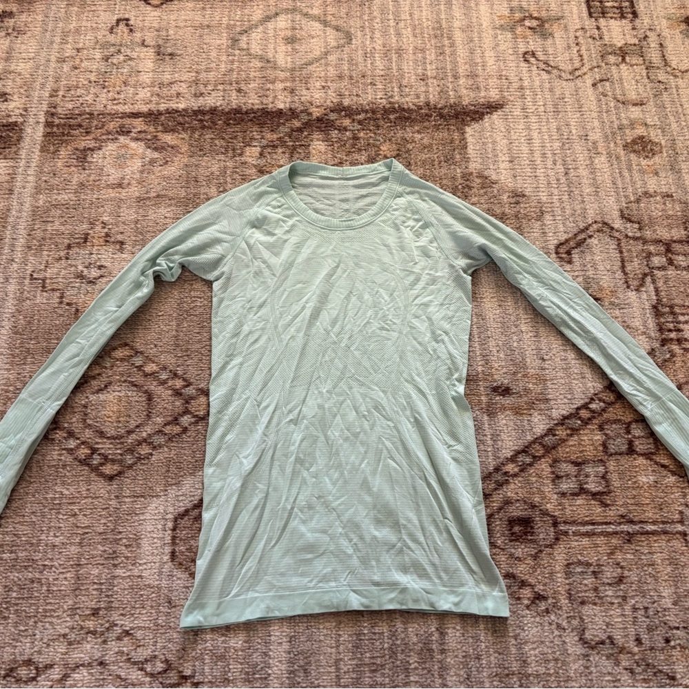 Lululemon Swiftly Mint Green Long Sleeve Top